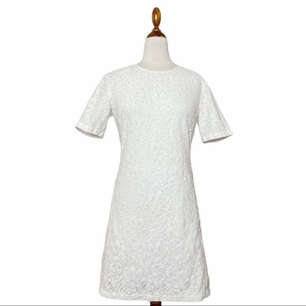 Theory White Lace Danaline LC Sheath Dress 2